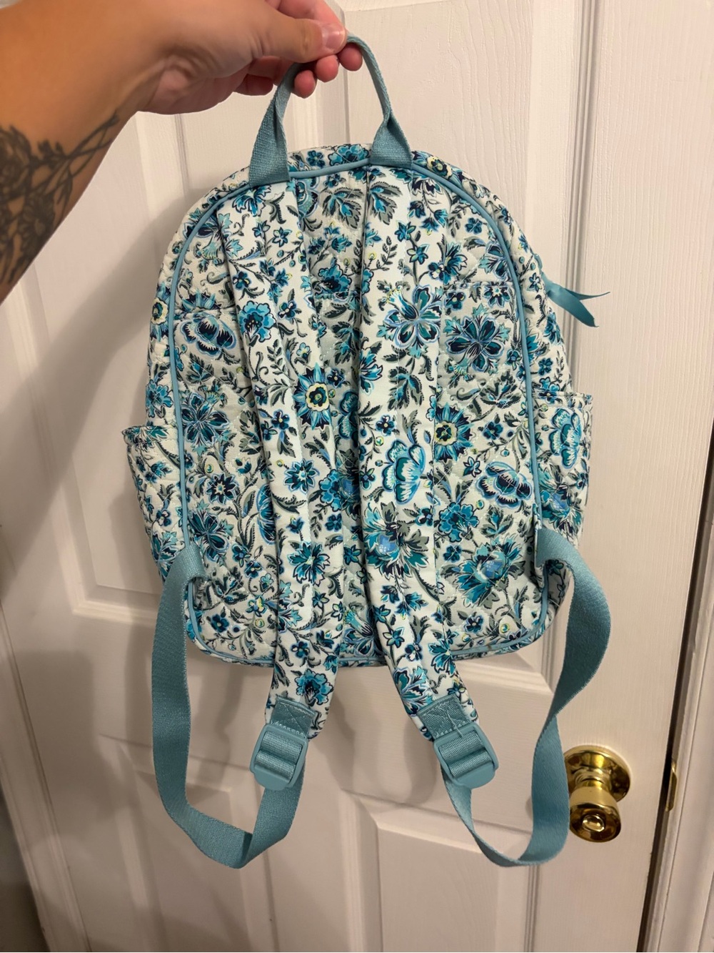 Vera Bradley “Cloudy Vines” Backpack - Picture 2 of 5